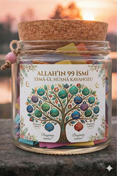 Animory 🕌 Allah’ın 99 İsmi Esma-ül Hüsna Kavanozu – Esmaül Hüsna Kartları | ...