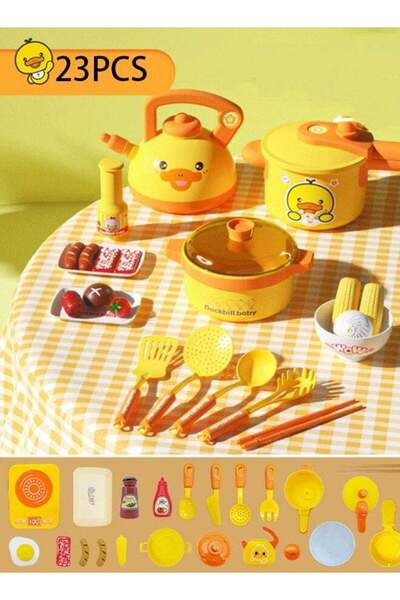 Generic 23PCS Play Kitchen Accessories, Play Cooking Set, Pretend Play Kitche...