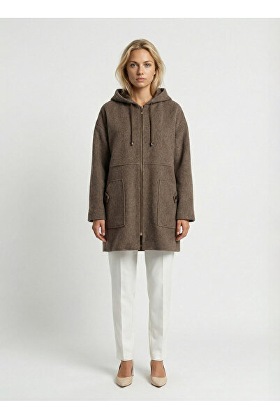 Selen Kahverengi Kadın Normal Fit Kaban 25KSL9569