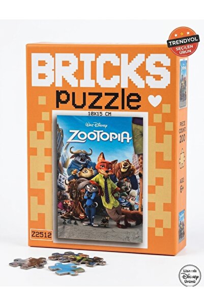 ELIVORA Bricks Yapboz Eğitici ve Eğlenceli Mini Yapboz 10x15 cm