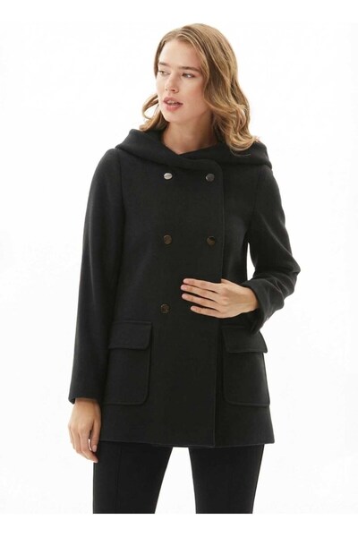 Selen Siyah Kadın Kaban 25KSL9549