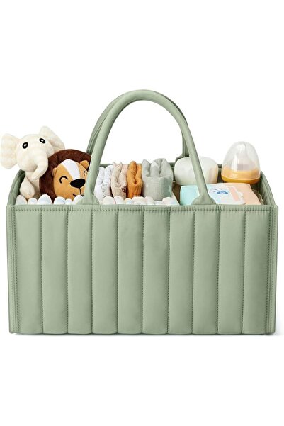 Arabest Baby Diaper Caddy Organizer,Stylish Storage Basket for Newborn Essent...
