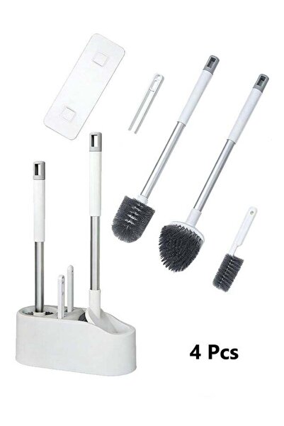 Generic Toilet Bowl Brush and Holder,Bathroom Toilet Brush,4 Pcs Wall-mounted...