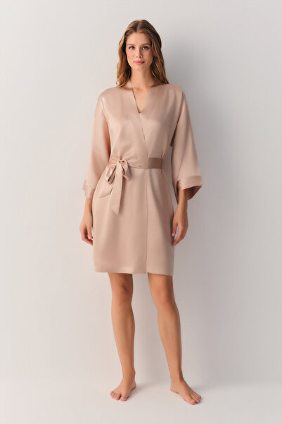 SUWEN Silky İpek Kısa Sabahlık