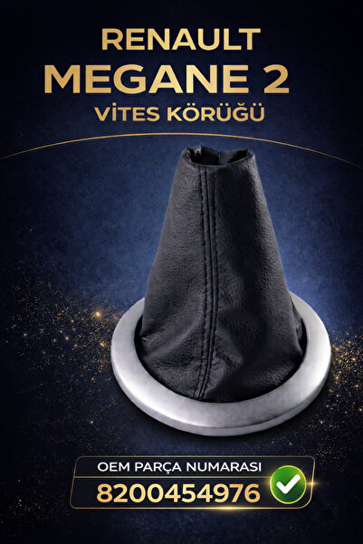 Oto Pusula Renault Megane 2 Vites Körüğü 2002-2009 Uyumlu Suni Deri Vites Kör...