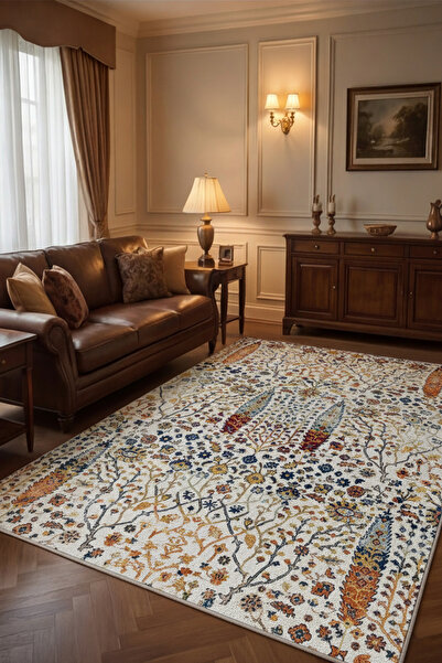 GECE HOME Dijital Kaymaz Baskılı Yıkanabilir DESENLİ Salon Halısı Mutfak Halı...
