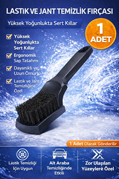 Hombak Oto Jant Temizleme Fırçası Zorlu Kirlerde Etkili Dayanıklı Kıl Yapılı ...