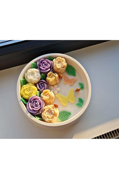 Criali Atelier Lumânare decorată cu flori