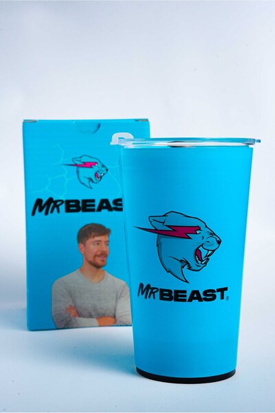 Feastables MrBeast Lab Özel Sürüm Işıklı Bardak - Special Design Light-Up Cup