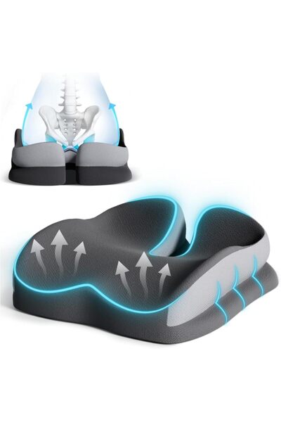 Arabest وسائد مقاعد لكراسي المكاتب، وسادة كراسي متحركة لتخفيف آلام الظهر النا...