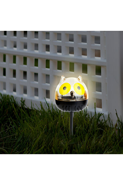 Garden of Eden Solar LED lamp - owl - cool white - yellow - 150 x 50 x 50 mm