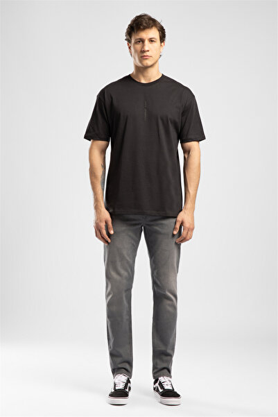 Lee Cooper Jagger Men's Slim Straight Fit Cotton Pack Jean Trousers Gray