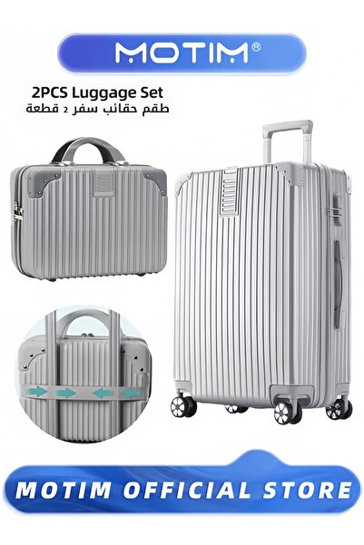 MOTIM طقم حقائب سفر مكون من قطعتين، حقائب يد قابلة للتوسيع مصنوعة من البولي ب...