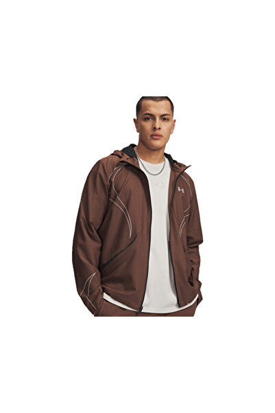 Under Armour سترة Unstoppable+ المنسوجة للرجال، سترة يومية 6014718-230 بني