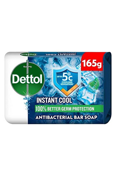Dettol Instant Cool Menthol Antibacterial Ice Fresh Bath Soap (165g)