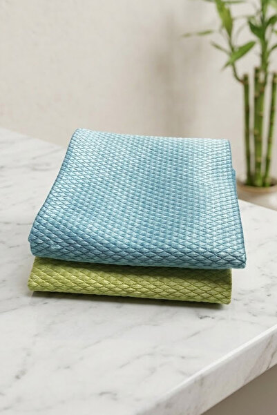 NESS HOME Myclean 2-Pack Non-Marking Microfiber Glass Cloth 30X40Cm