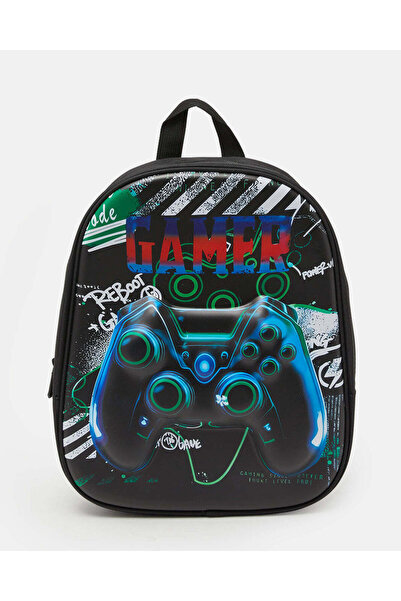 REDTAG Boys Joystick 3D Print Assorted Backpack