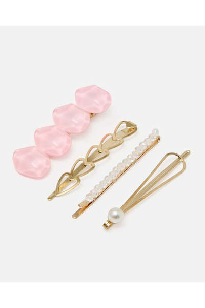 REDTAG Women Assorted 4 Pack Metal Hair Clips