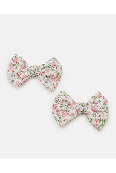 REDTAG Girls Assorted Bow Hair Clip Set (2 Piece)