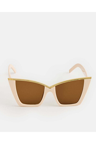 REDTAG Women Beige Angular Sunglasses