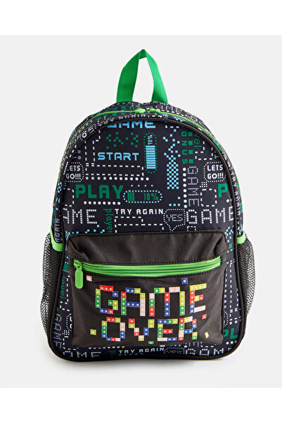 REDTAG Boys Printed Gaming-Themed Backpack