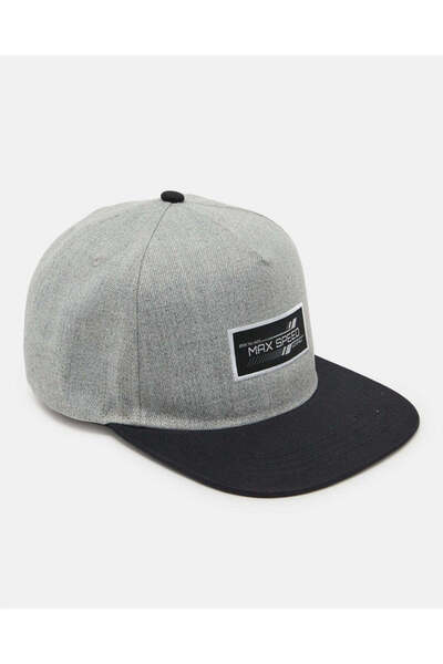 REDTAG Men Grey And Black Printed Cap