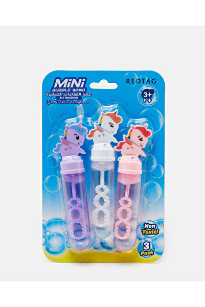 REDTAG عبوة من 3 عصي فقاعات صغيرة على شكل يونيكورن سعة 35 مل