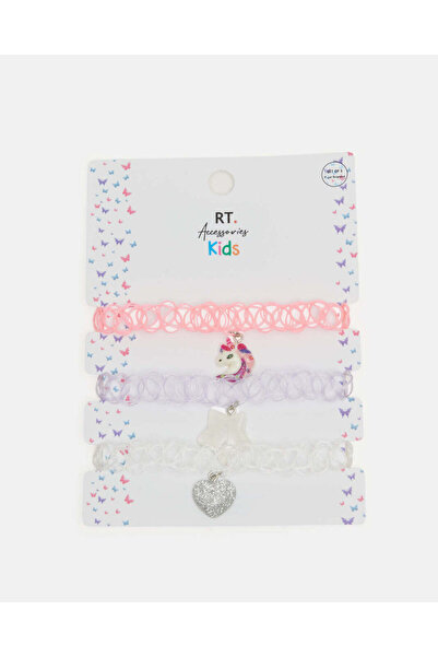 REDTAG مجموعة قلادات مزخرفة متنوعة للبنات (عبوة من 3 قطع)