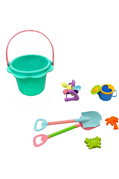 Issa Bucket 18x17cm with Sand Accessories 7/set, Plastic