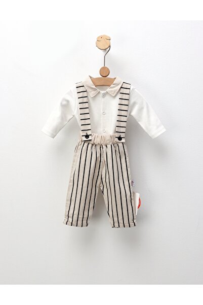 MiniKids Σετ 2 τεμαχίων Matei, κρεμ-λευκό