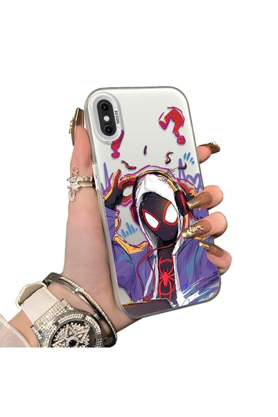 ucuc حافظة مزدوجة متوافقة مع هاتف iPhone X/XS من سبايدر مان، حماية من الأكريل...