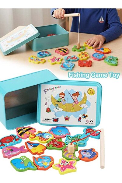 Generic Fishing Game Toy Magnetic Fishing Game Educational Toy Color Sorting ...