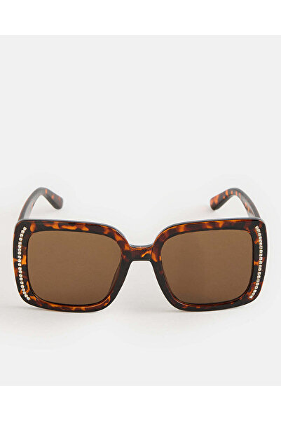 REDTAG Women Brown Oversized Sunglasses