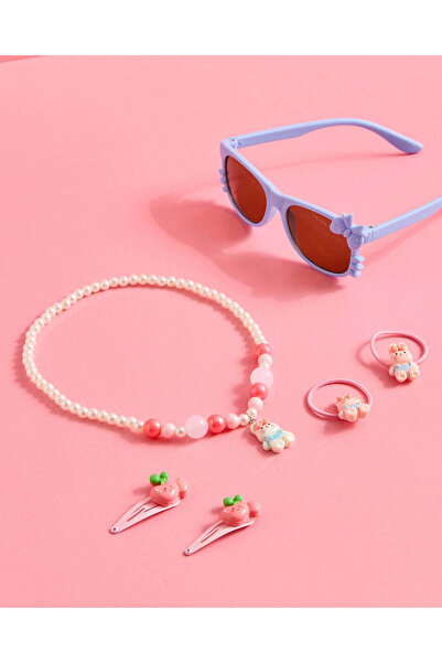 REDTAG Girls Sunglass & Accessories Set (6 Piece)