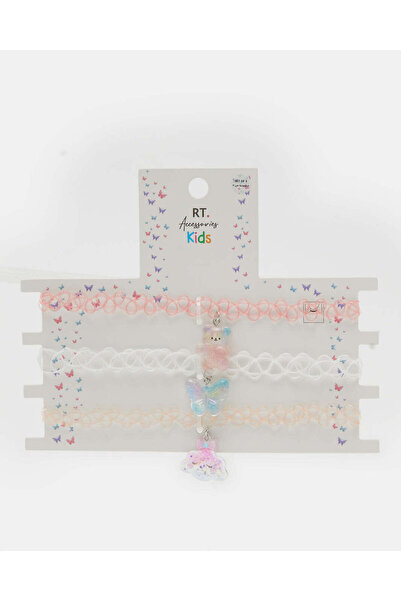 REDTAG مجموعة متنوعة من قلادات الفتيات المزخرفة (3 قطع)