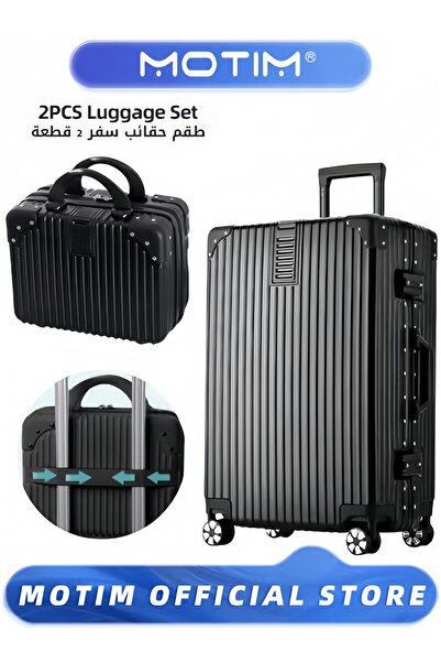 MOTIM 2PCS Boarding Carry-on Luggage Set Expandable PP Hard Shell Clearance L...