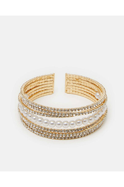 REDTAG سوار نسائي مزين بالذهب