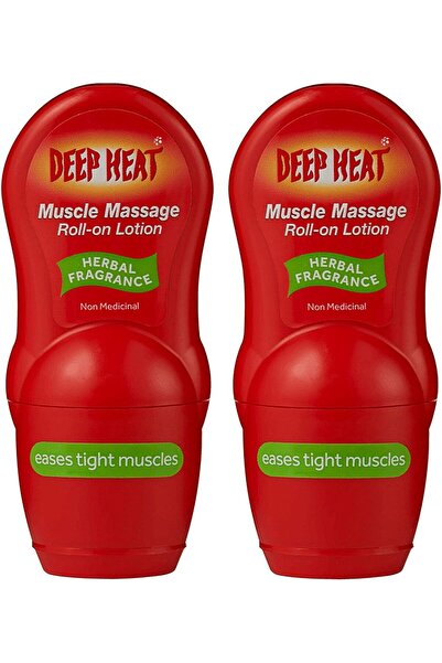 Deep heat Muscle Massage Roll-On Lotion 50Ml (Pack of 2)