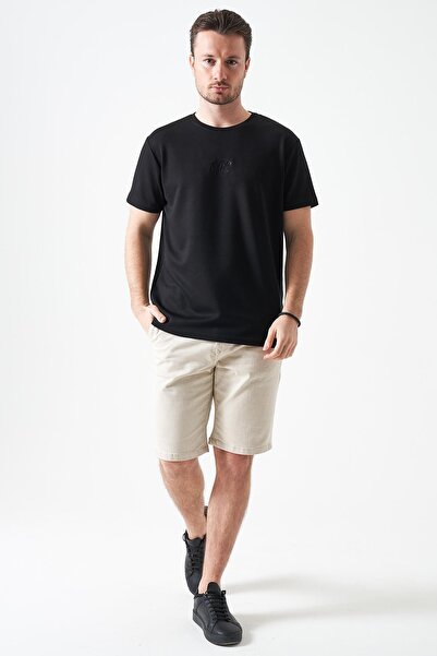 TENA Men's Beige İp B Tie-Detail Five-Pocket Capri with Back Snap Closure