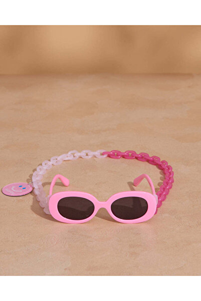 REDTAG Girls Assorted Wayfarer Sunglasses With Chain Set