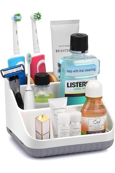 Arabest Toothbrush Organizer, 6 Slots Bamboo ToothBrush Organization,for Bath...