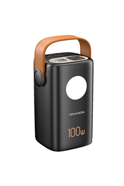 Venandin 60.000 mAh Powerbank 100W PD Hızlı Şarj 3 USB 2 Type-C LED Ekran PWB...