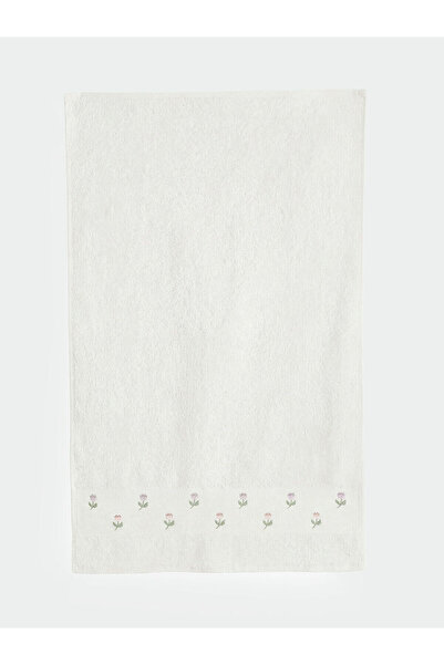 LC Waikiki Nevavm Flower Embroidered Face Towel 50X80 cm