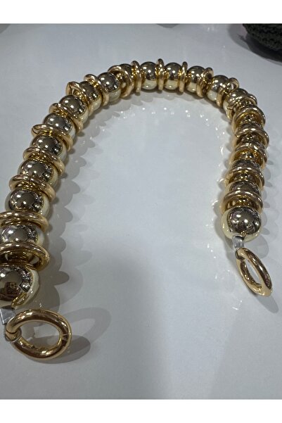 opsiyonel Gold boncuk çanta sapı 1 adet 40cm