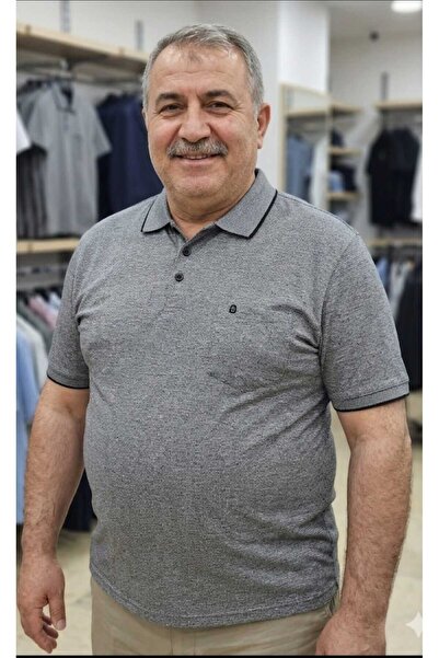 güncüoğlu TRICOU BĂRBAȚI JACQUARD CU GULER POLO, MĂRIME MARE cu buzunare