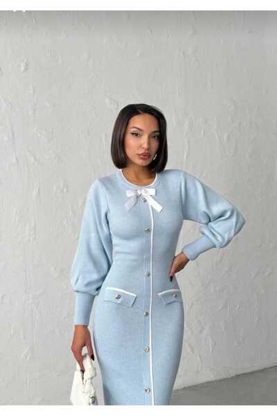 ABAZAR Yeni sezon kışlık üzün kadın triko elbise Jar Almajbour Zarin model