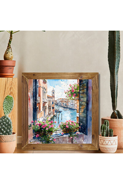 Tuba Decor Tablou pătrat cu ramă din lemn veneedik