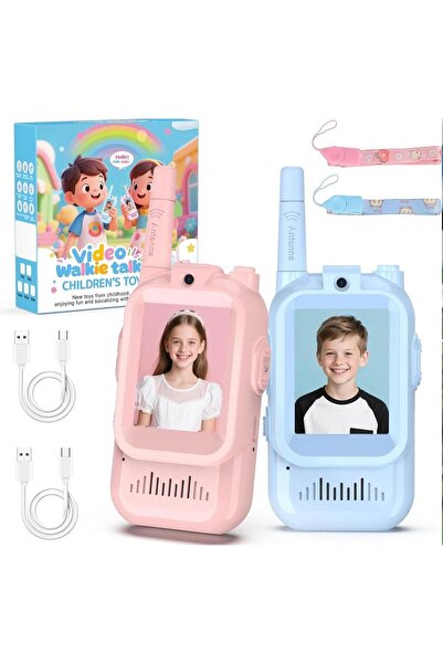 ROHS Set 2statii Walkie Talkie Copii,Video M3,11 Canale,Wifi 2.4G,Display LCD...