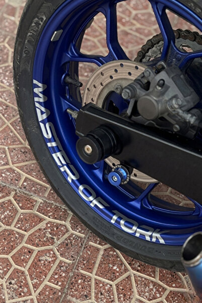 Banxtre Yamaha Motor Grubu için Jant içi Master Of Tork Yazı Sticker (1 Adet)