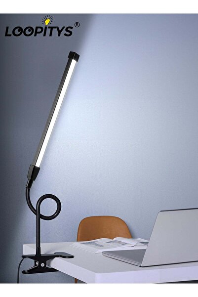 LOOPITYS LED Desk lamp with Clamp EyeCaring Clip on Lights for Home Office 3 ...